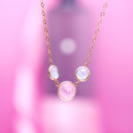 Load image into Gallery viewer, 18K Gold Necklace with CZ Stones
