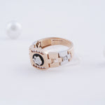 Load image into Gallery viewer, 18K Gold Ring with CZ Stones
