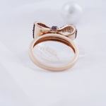 Load image into Gallery viewer, 18K Gold Ring with CZ Stones
