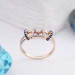 Load image into Gallery viewer, 18K Gold Ring with CZ Stones
