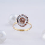 Load image into Gallery viewer, 18K Gold Ring with CZ Stones
