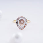 Load image into Gallery viewer, 18K Gold Ring with CZ Stones

