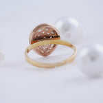 Load image into Gallery viewer, 18K Gold Ring with CZ Stones
