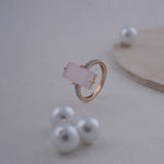 Load image into Gallery viewer, 18K Gold Ring with CZ Stones
