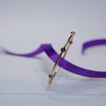 Load image into Gallery viewer, 18K Gold Bangle with Purple Stones (Single Bangle only available now )
