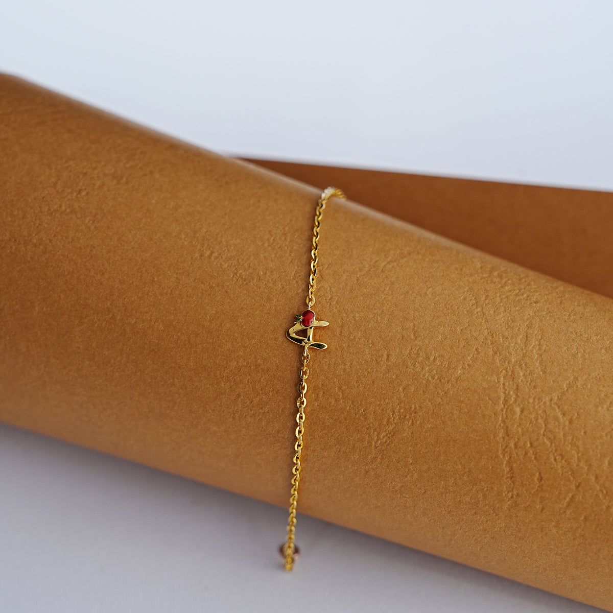 9k gold alphabet bracelet for kids