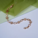 Load image into Gallery viewer, 9K Rose Gold Bracelet with CZ Stones
