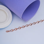 Load image into Gallery viewer, 9K Rose Gold Bracelet with CZ Stone
