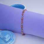 Load image into Gallery viewer, 9K Rose Gold Bracelet with CZ Stone
