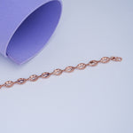 Load image into Gallery viewer, 9K Rose Gold Bracelet with CZ Stone

