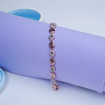 Load image into Gallery viewer, 9K Rose Gold Bracelet with CZ Stone
