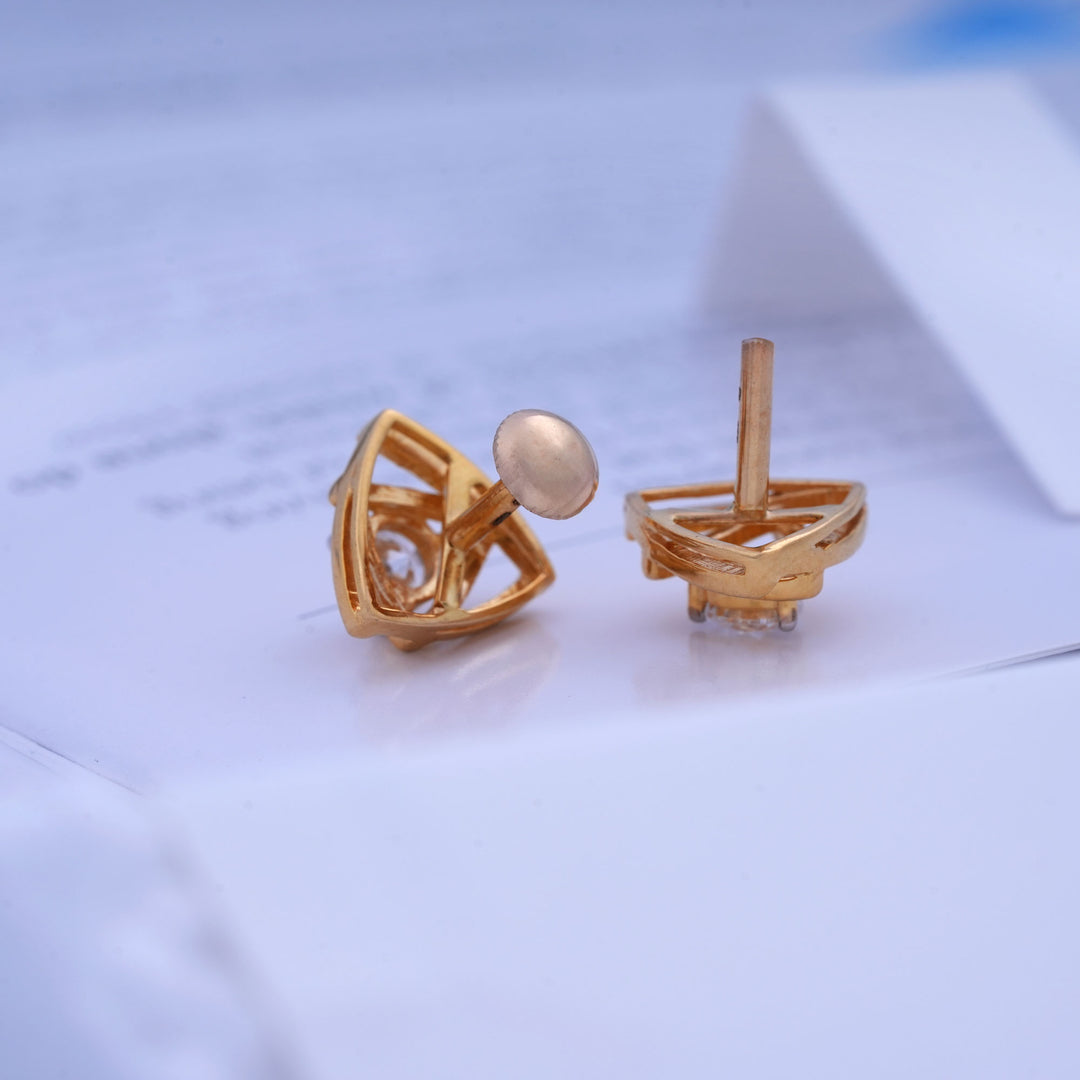 9K Gold Stud Earrings Caia