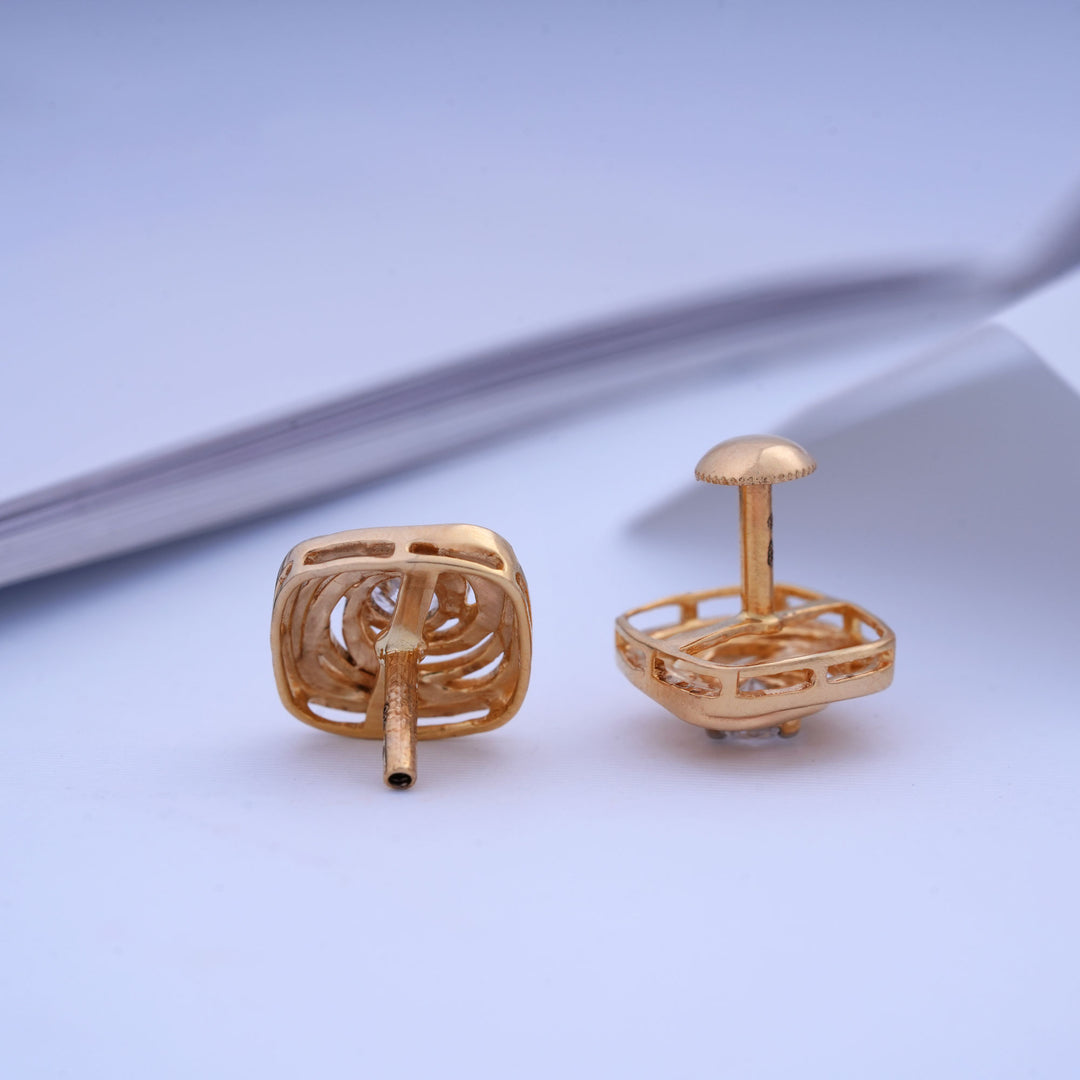 9K Gold Stud Earrings Caia