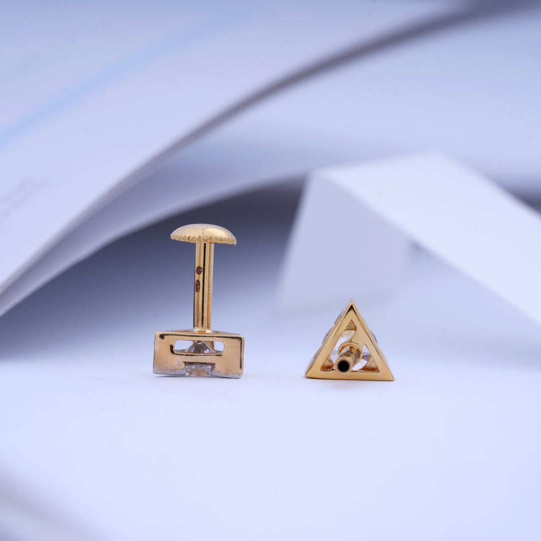 9K Gold Stud Earrings Caia
