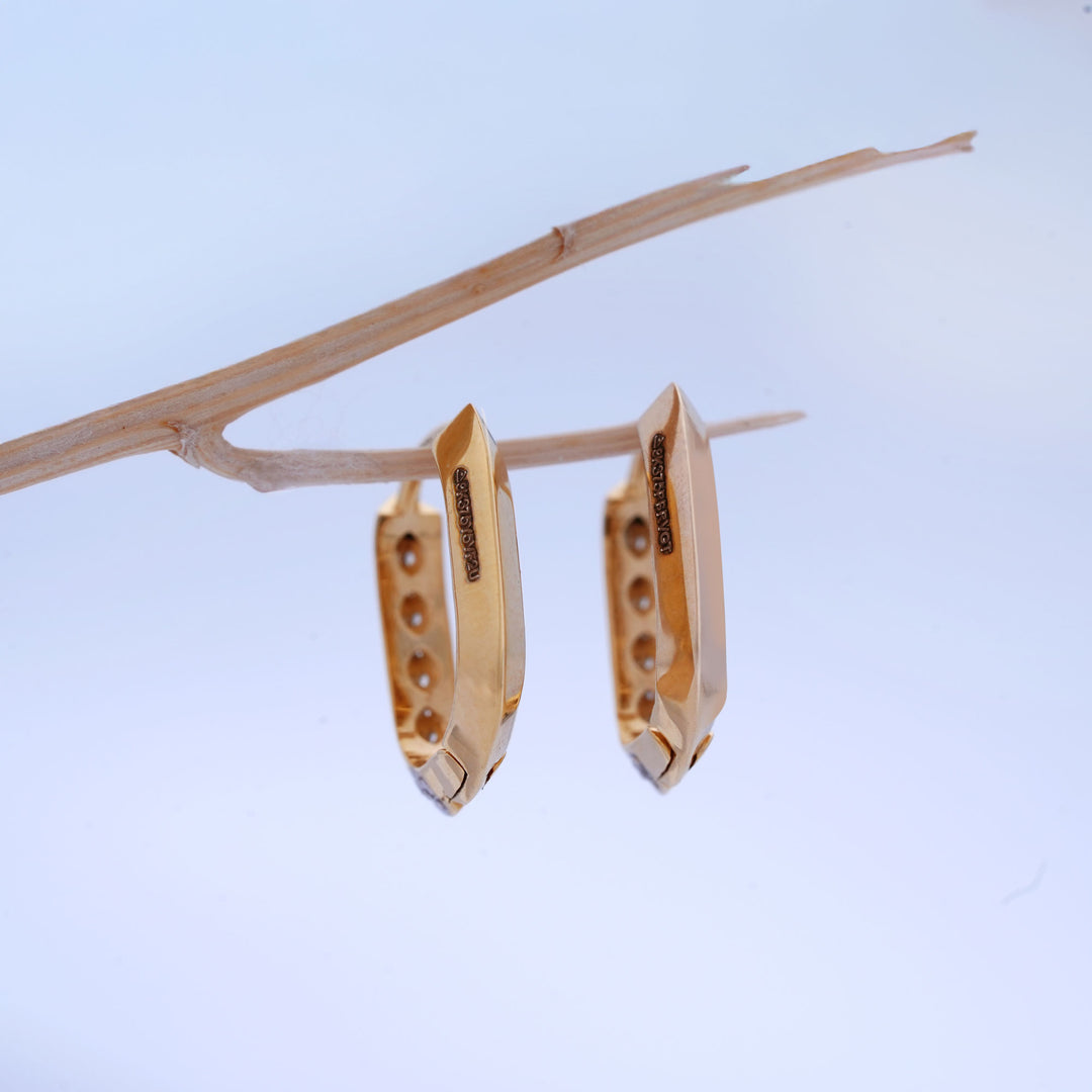 9K Gold Stud Earrings Caia