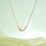 Load image into Gallery viewer, 9K Rose Gold Necklace with Multicolour Stones
