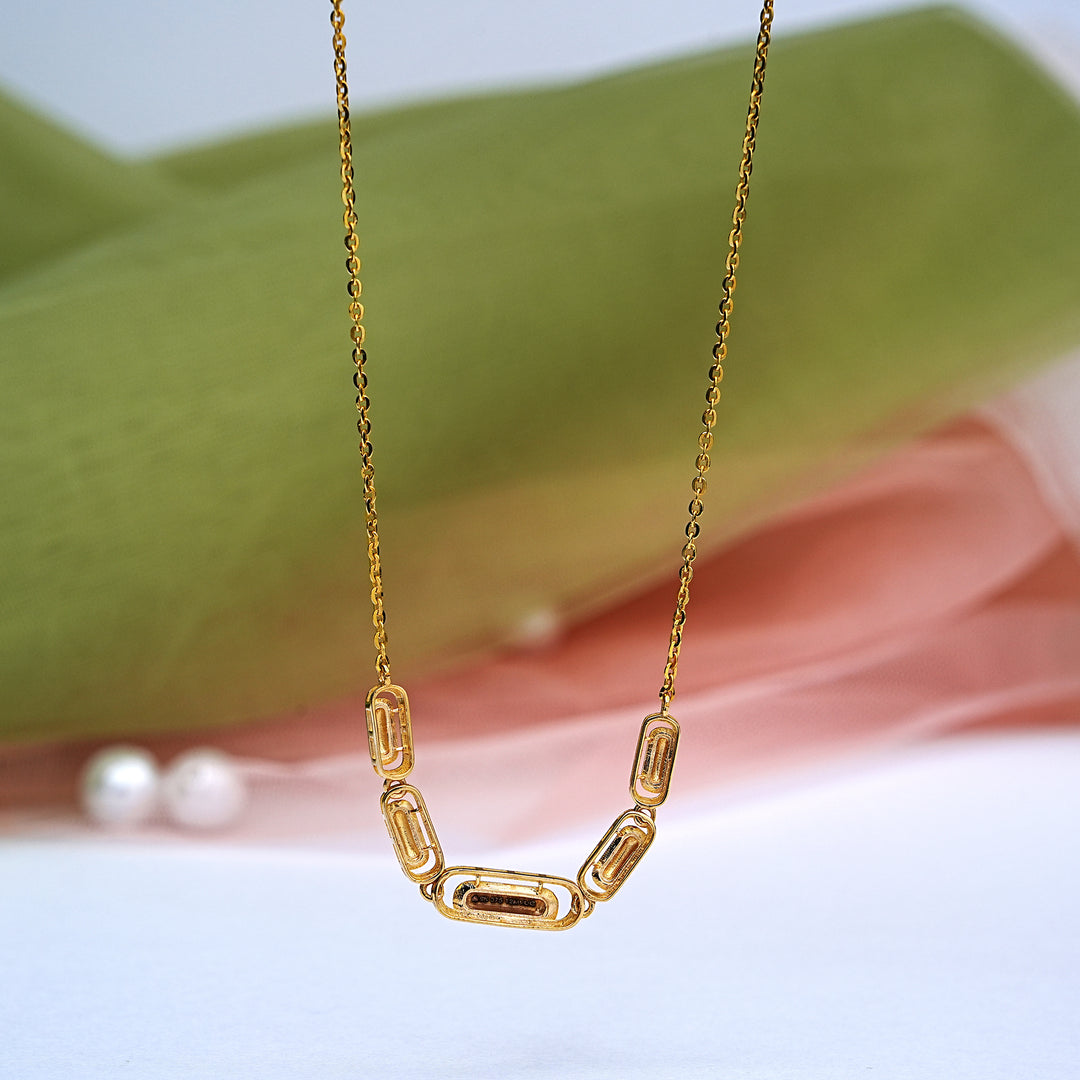 9K Gold Necklace for Office wear