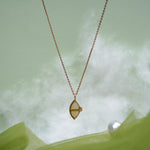 Load image into Gallery viewer, 9K Rose Gold Pendant Necklace with CZ Stones

