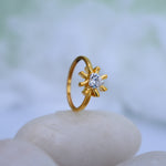 Load image into Gallery viewer, 9K Gold Ring with CZ Stones
