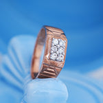Load image into Gallery viewer, 9K Rose Gold Ring with CZ Stone
