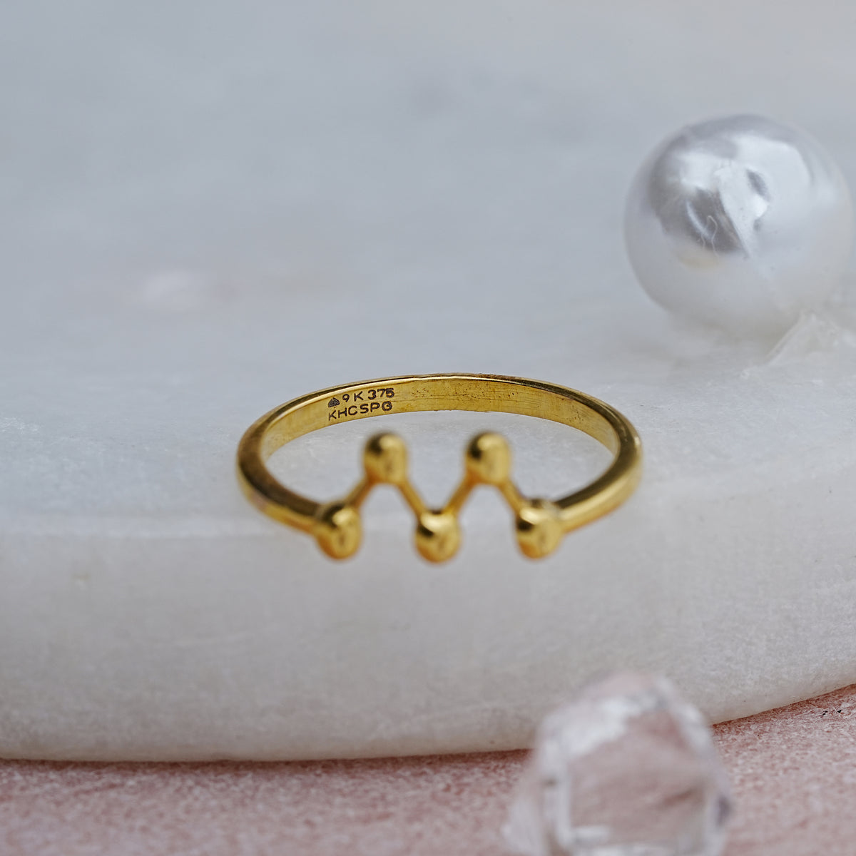 9k gold ring for daily wear, office wear