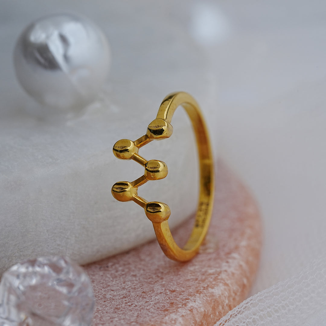 9K Gold Ring for Daily Wear, Office Wear