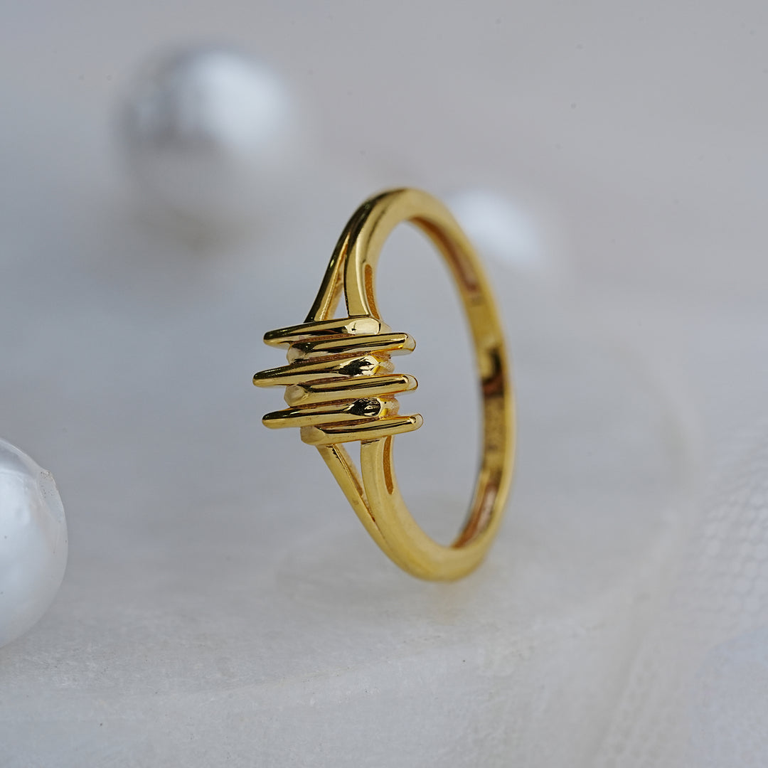 9K Gold Ring for Daily Wear, Office Wear