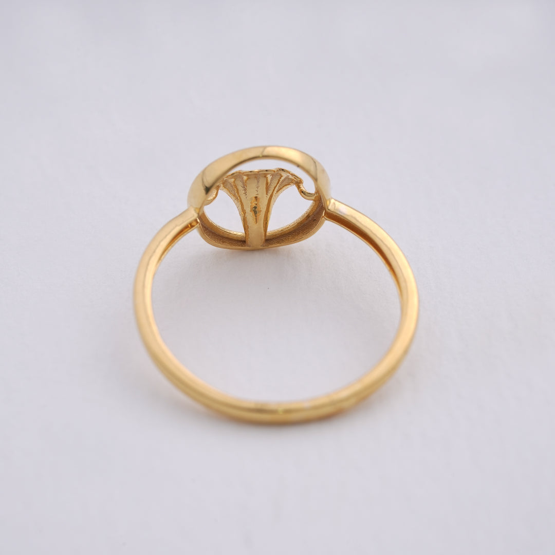 9K Gold Leaf Ring