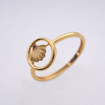 Load image into Gallery viewer, 9K Gold Leaf Ring

