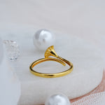 Load image into Gallery viewer, 9K Gold Floral Ring for Daily Wear, Office Wear
