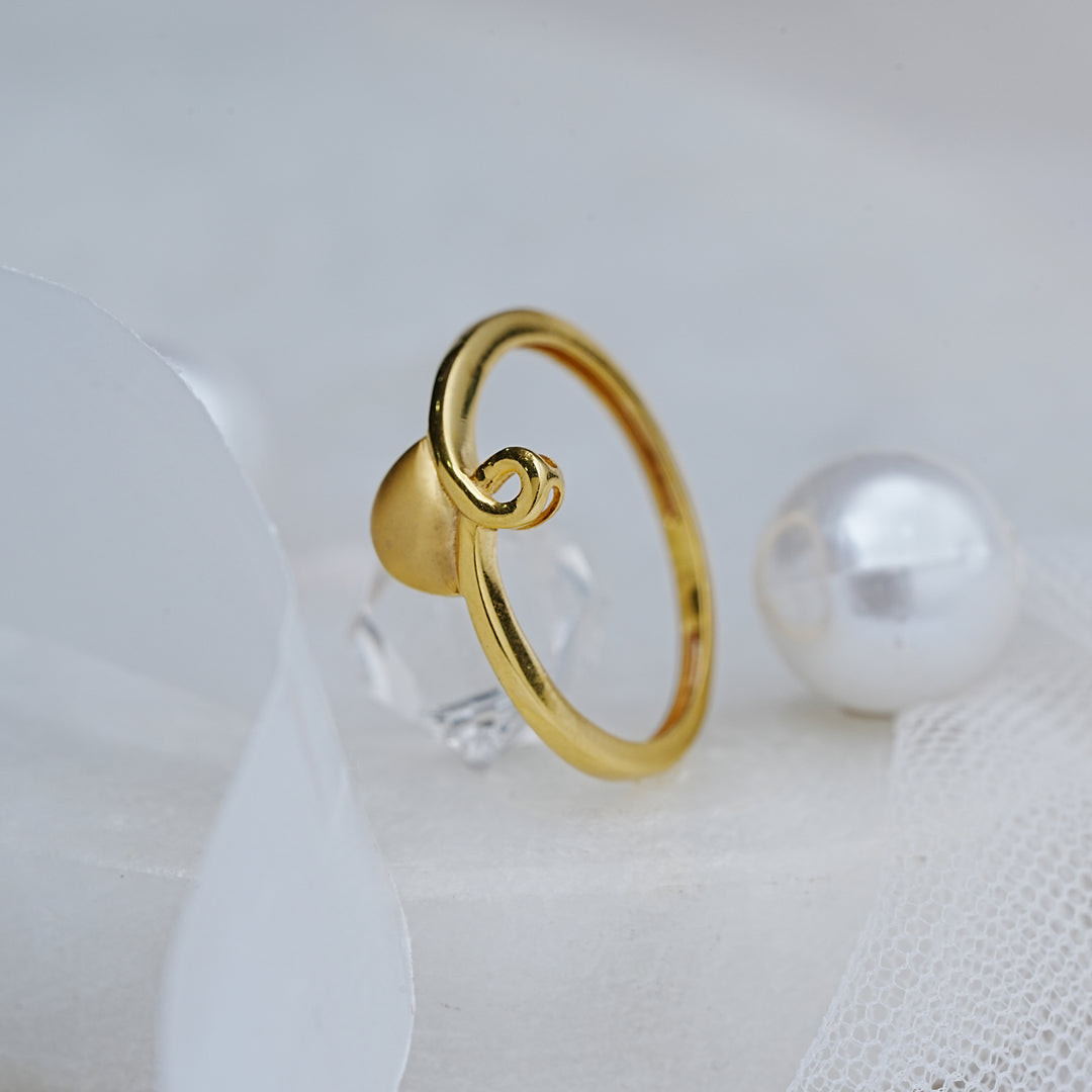 9K Gold Ring for Daily Wear, Office Wear