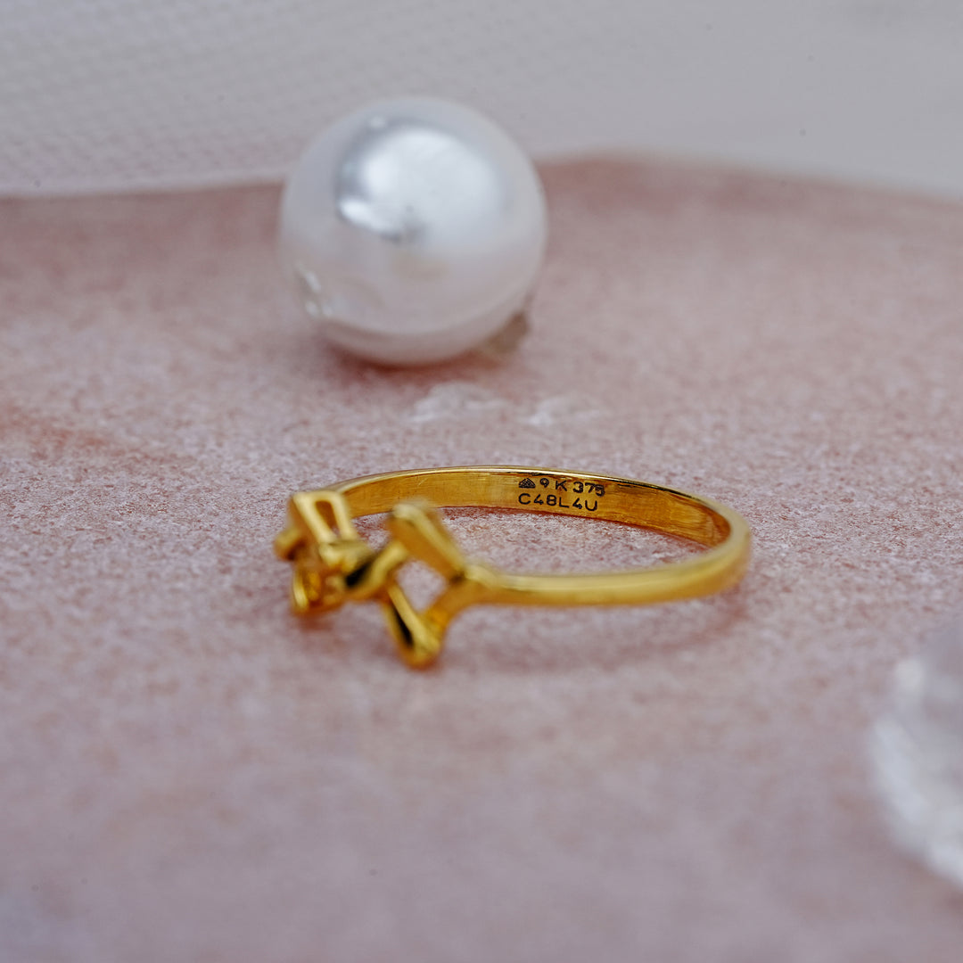 9K Gold Ring for Daily Wear, Office Wear