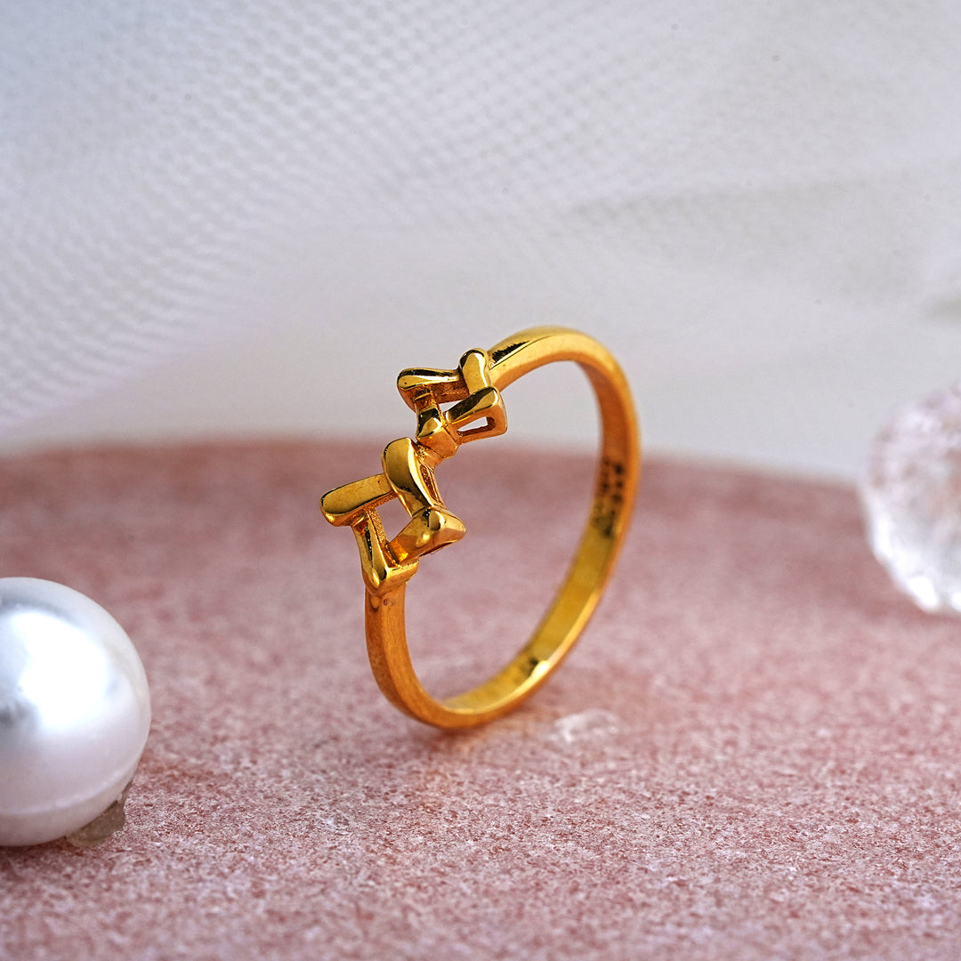 9K Gold Ring for Daily Wear, Office Wear