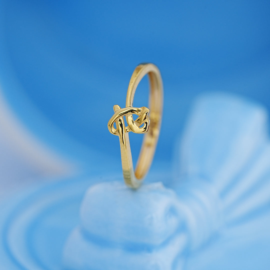 9K Gold Ring for Daily Wear, Office Wear