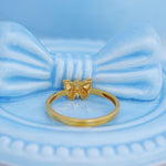 Load image into Gallery viewer, 9K Gold Butterfly Ring for Daily Wear, Office Wear
