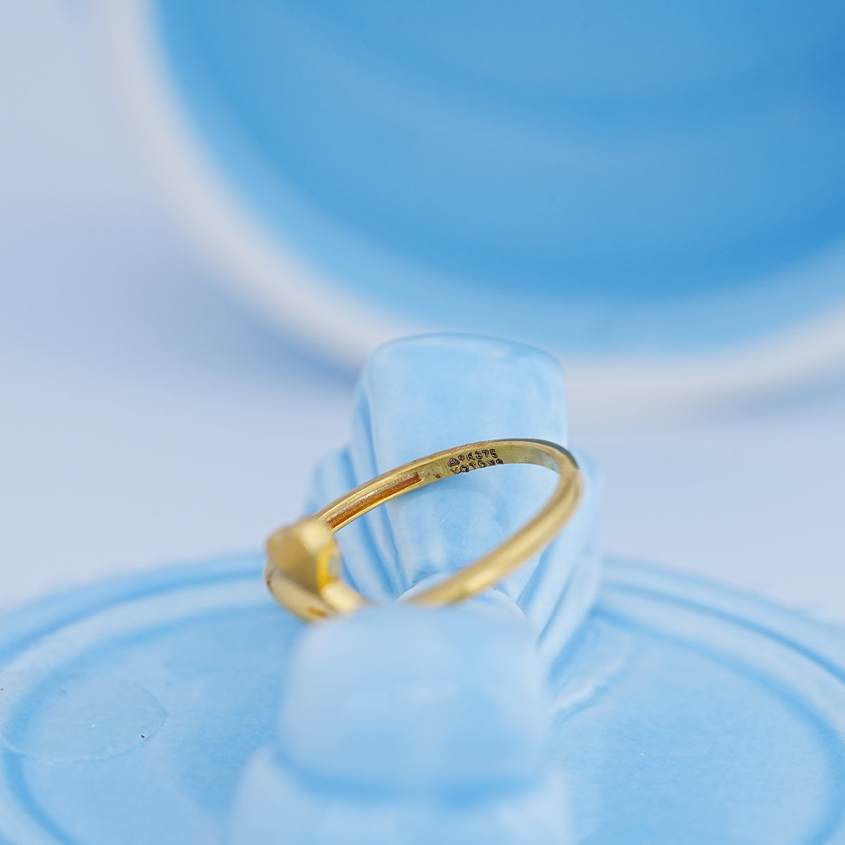9k gold heart ring for daily wear, office wear