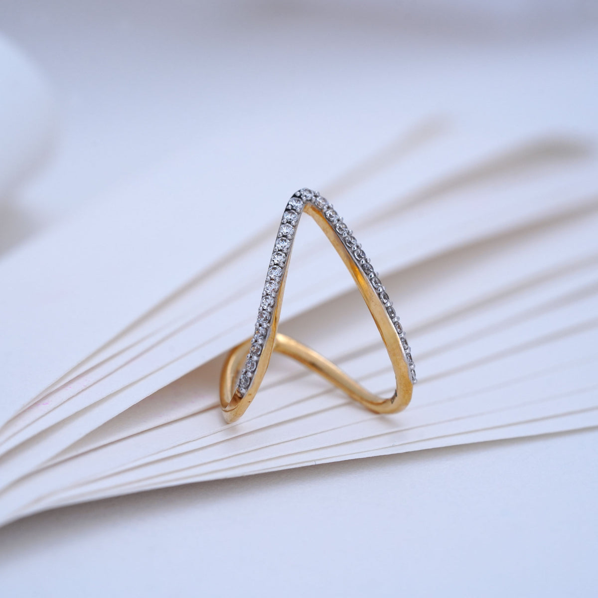 9k gold vanky ring caia