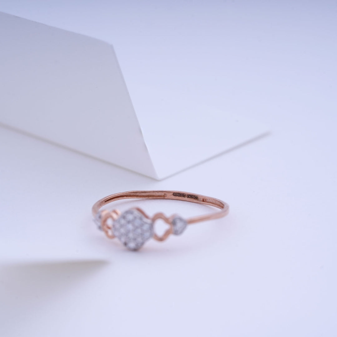 9K Rose Gold Ring Caia