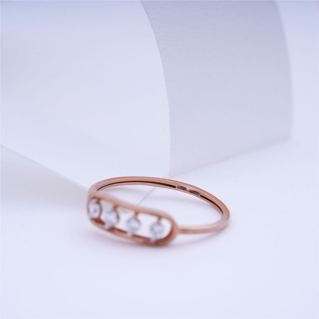 9K Rose Gold Ring Caia