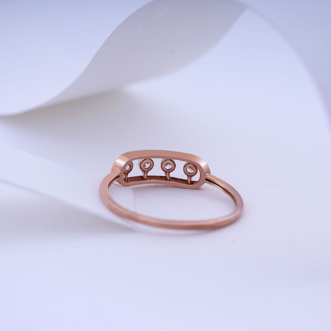 9K Rose Gold Ring Caia