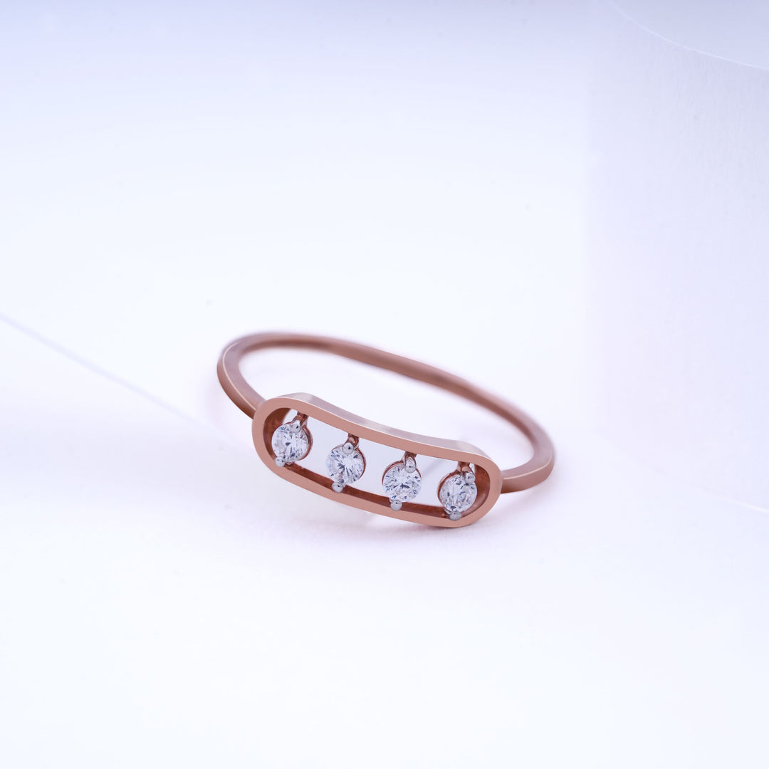 9K Rose Gold Ring Caia