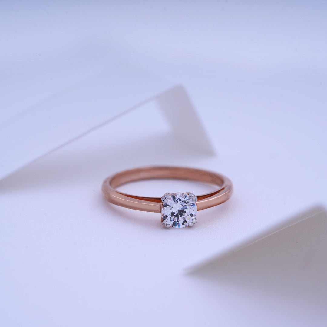 9K Rose Gold Ring Caia