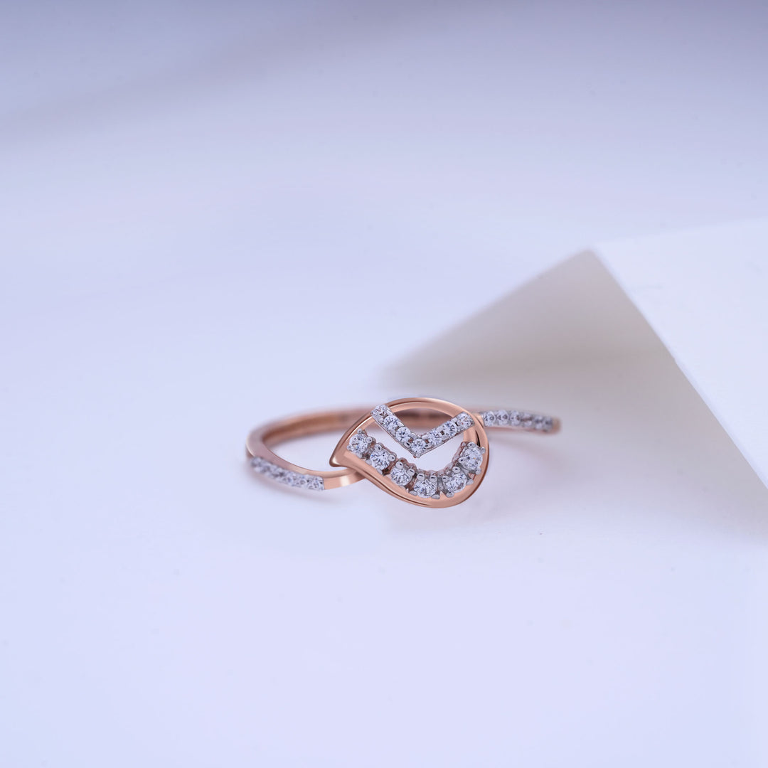 9K Rose Gold Ring Caia