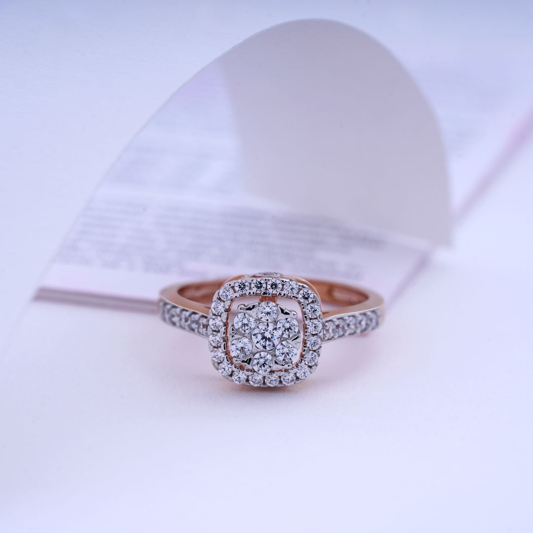 9K Rose Gold Ring Caia