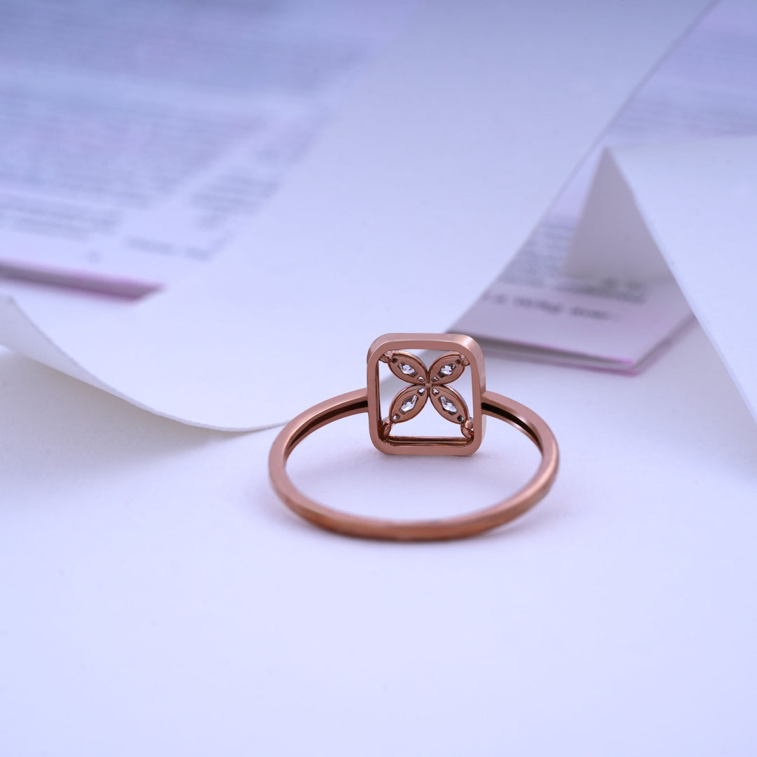 9K Rose Gold Ring Caia