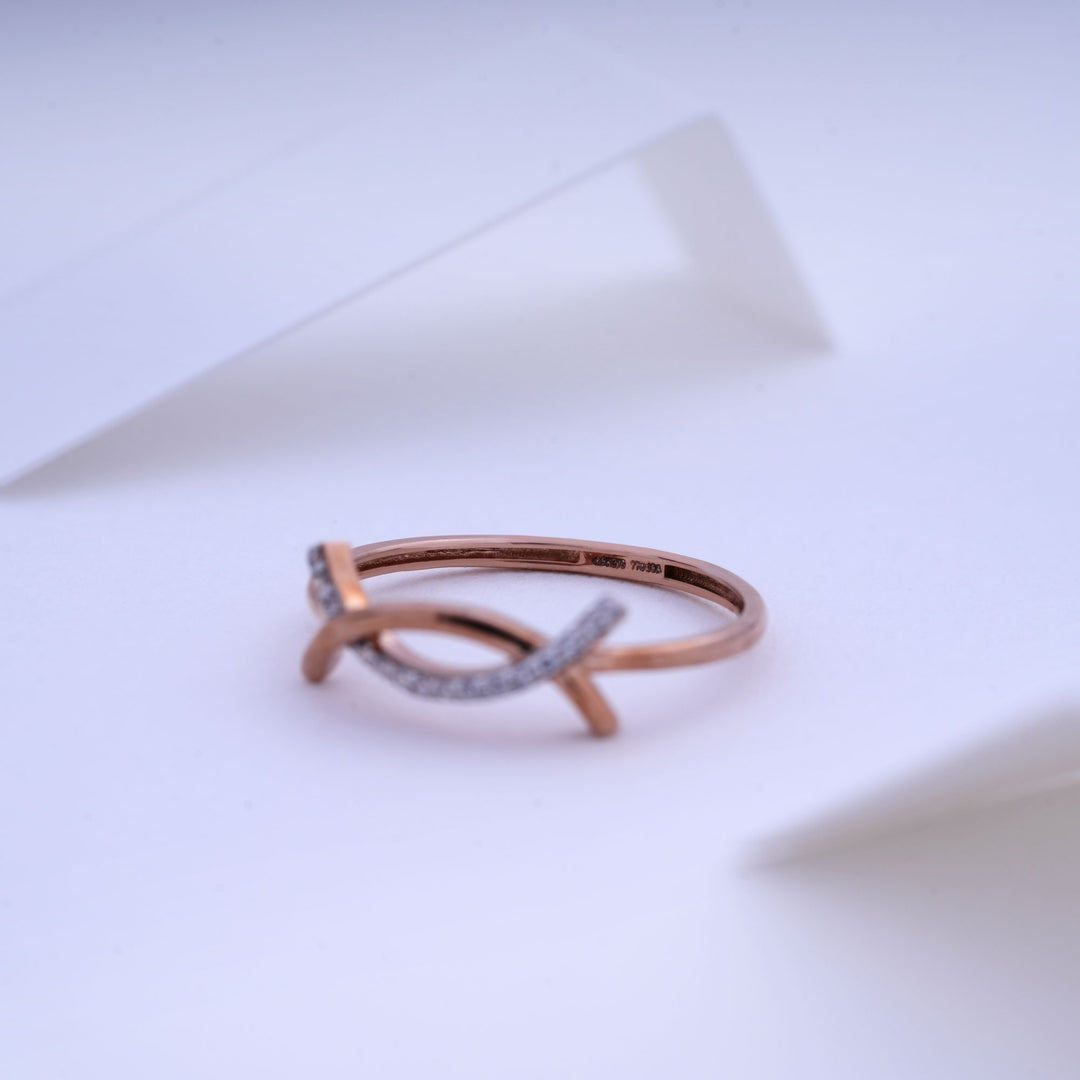 9K Rose Gold Ring Caia