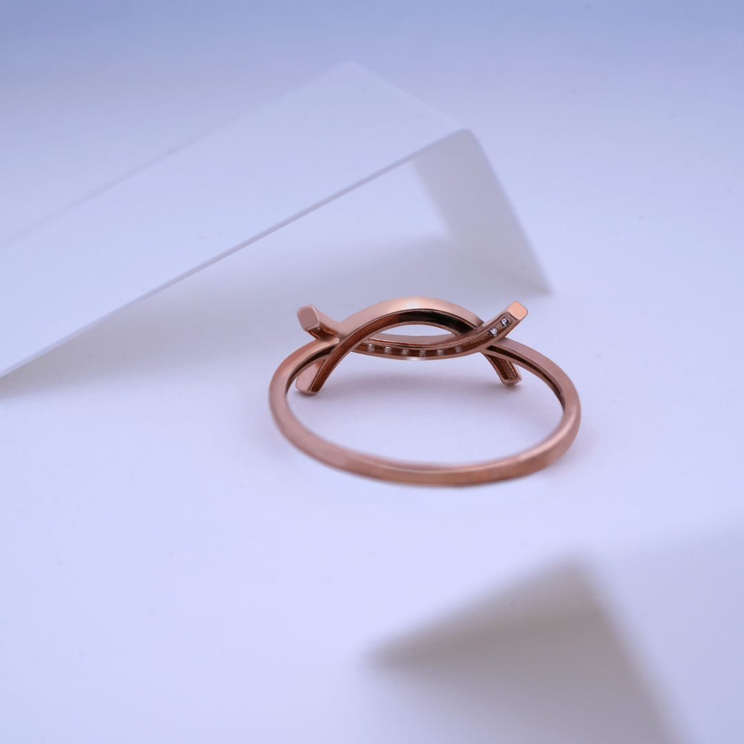 9K Rose Gold Ring Caia