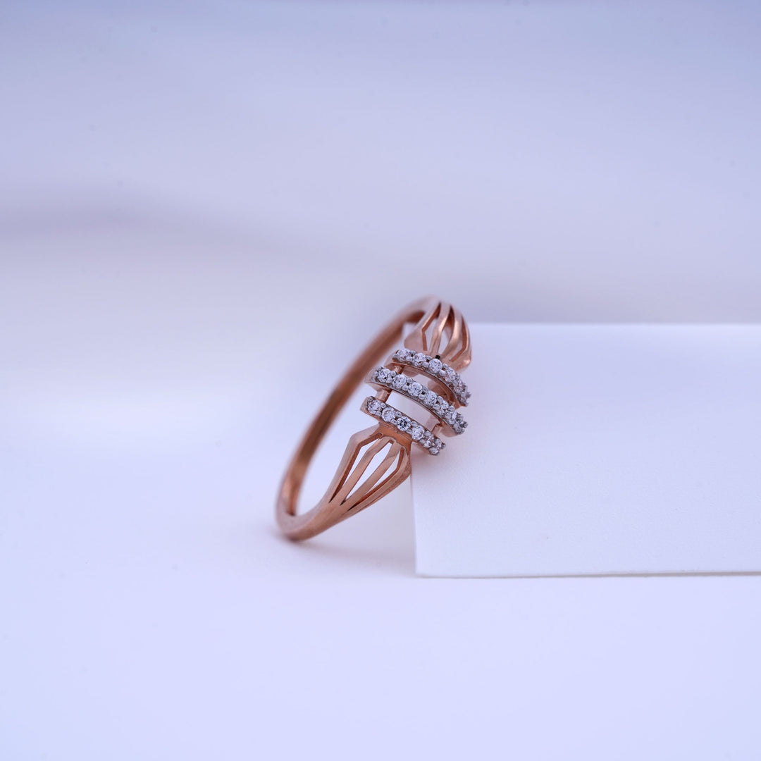 9K Rose Gold Ring Caia