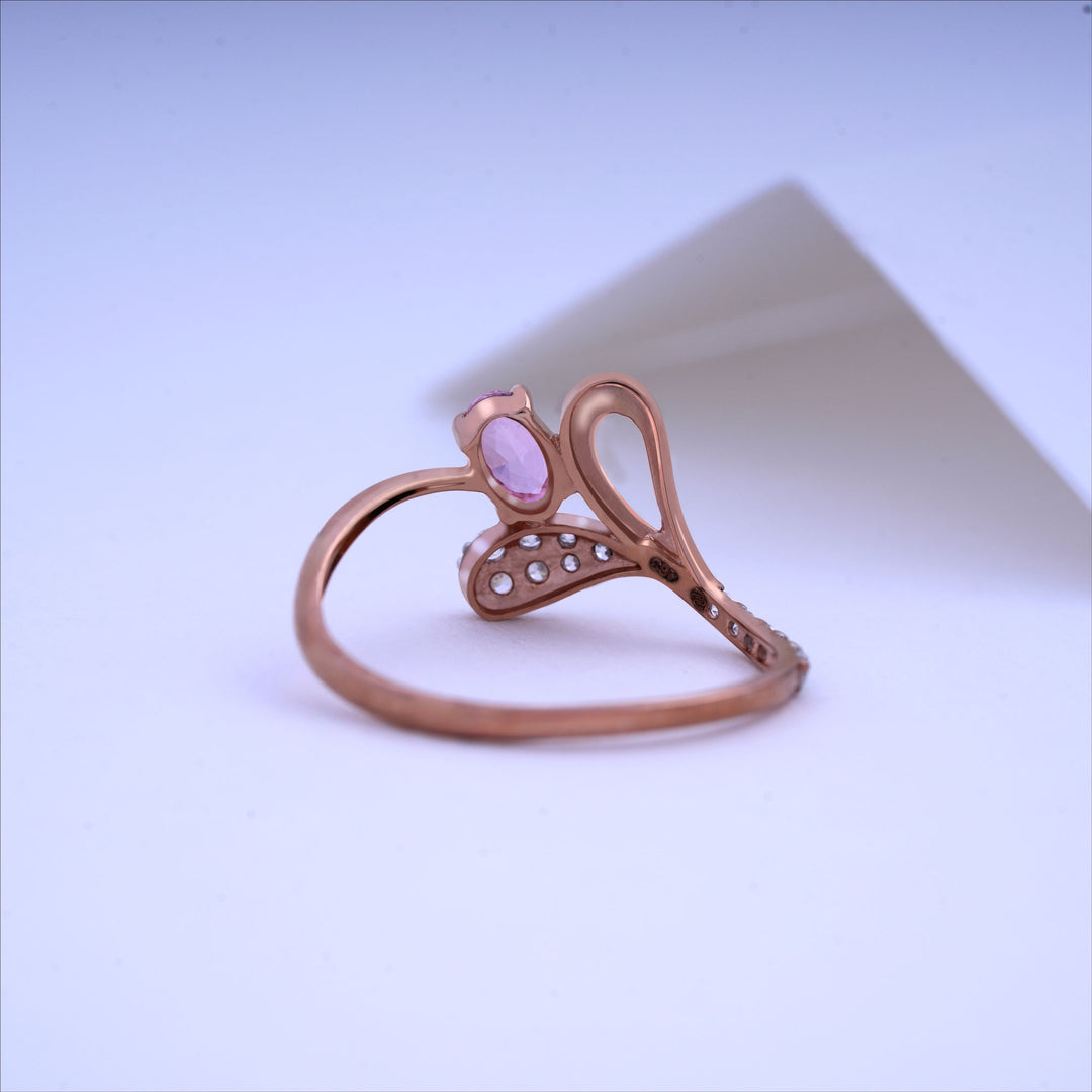 9K Rose Gold Ring Caia