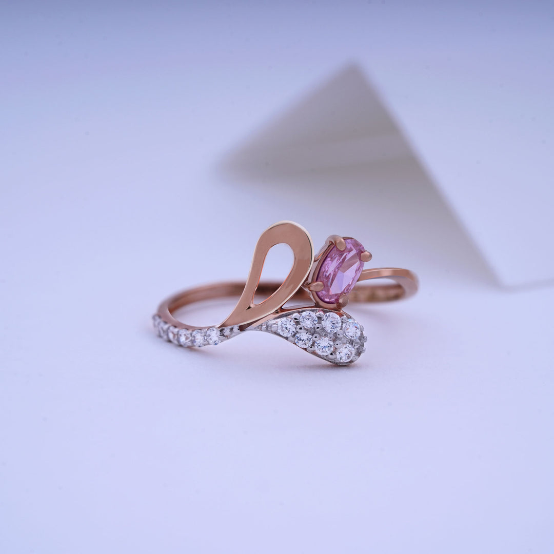 9K Rose Gold Ring Caia